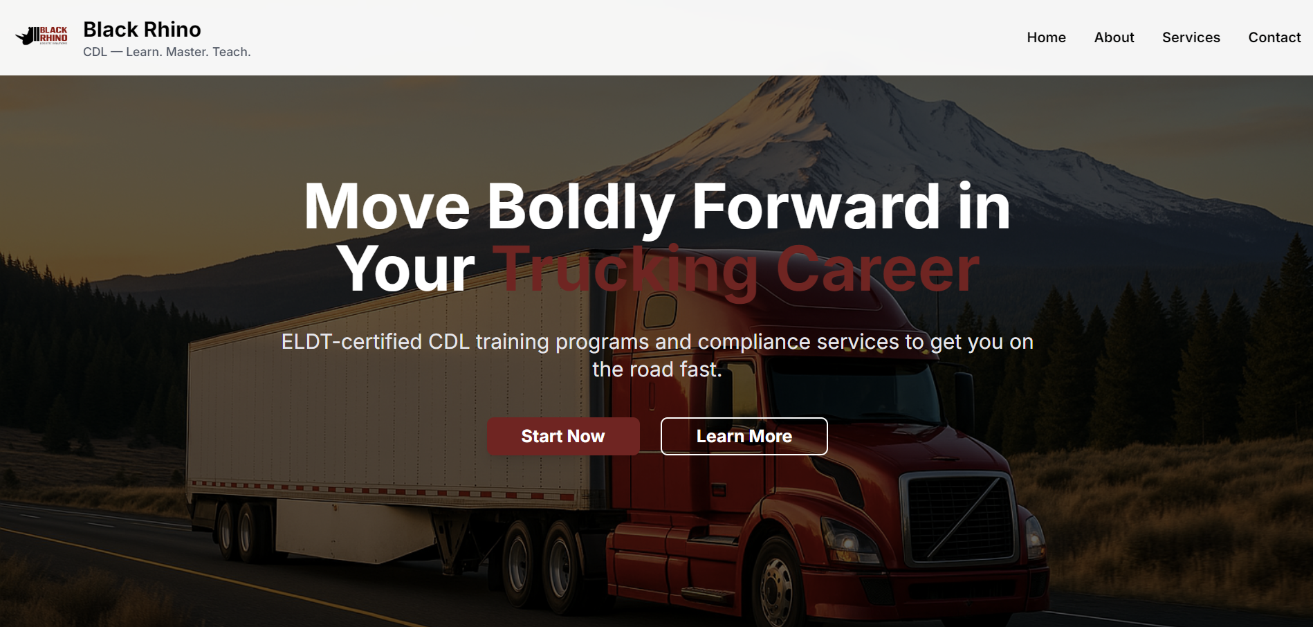 Black Rhino CDL website screenshot
